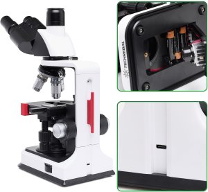 Mikroskop Techrebal biologiczny BioVision Pro Kamera Eagle Eye próbki wyświetlacz 15" pęseta 8