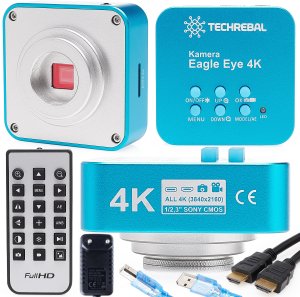 Mikroskop Techrebal biologiczny BioVision Pro Kamera Eagle Eye próbki wyświetlacz 15" pęseta 9