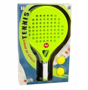 LeanToys Zestaw Sportowy Do Gry W Tenisa Plażowego Ogrodowego Paletki Piłki Piankowe 2