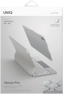 Etui na tablet Uniq Venno Pro Magnetic Smart z klawiaturą do Apple iPad Air 11" 2024/2025/2026 / iPad Air 10.9" 2022/2020 / iPad Pro 11" 2022 biały (UNIQ1949) 8