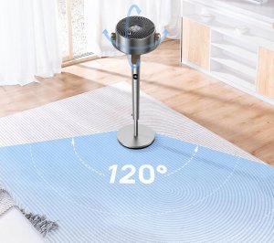 Wentylator DJI Dreo DR-HPF002 cichy wentylator stojący Polyfan oscylacja 120 8 prędkości 2