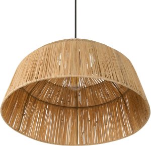 Lampa wisząca Beliani UMBA Plecionka Naturalny 5