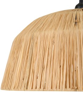 Lampa wisząca Beliani UMBA Plecionka Naturalny 7
