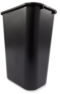Kosz na śmieci Rubbermaid Black PE 39 l rectangular for heavy waste (176266) 2