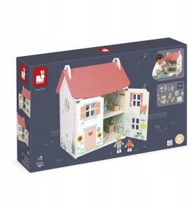 Janod Lilliputiens Drewniany domek dla lalek z 15 akcesoriami J06467 5