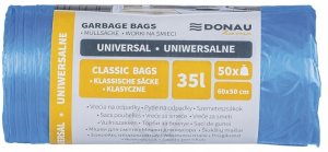 Donau Home uniwersalne 35l 50 szt. niebieskie 2