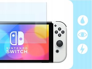 Alogy Szkło Hybrydowe Do Nintendo Switch OLED (Ochronne, Szybka 9H, Na Ekran) (LSER0071) 2