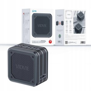 Głośnik Vidvie Bluetooth przenośny bezprzewodowy mały mini czarny AUX TF/micro SD (GSMA0433) 6