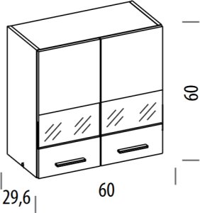 BogFran Szafka górna 60 cm PATI PK05/PF06 5
