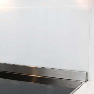 NAGA 100 x 50 cm. PURE White Magnetic Splashback 100 x 50 cm. PURE White Magnetic Splashback 2