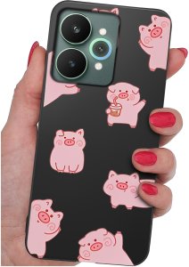 krainaGSM Etui Do Realme 15 5G | 15 Pro 5G Wzory | Silikonowe Matt Case 3