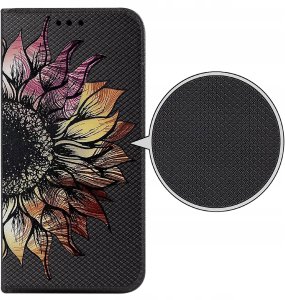 krainaGSM Etui Do Samsung A40 Magnet Wzory Case Portfel + Szkło 9H 5