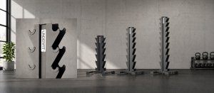 UnderFit Stojak na hantle 10 par UNDERFIT pionowy Hex 8