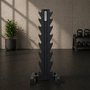 UnderFit Stojak na hantle 8 par UNDERFIT pionowy Hex 3
