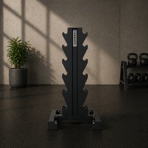 UnderFit Stojak na hantle 6 par UNDERFIT pionowy HEX 3