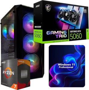 Adronix ZESTAW GAMER MASTER RYZEN 7 32GB RTX 5060 8GB 2
