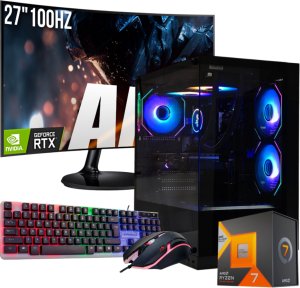 Adronix ZESTAW GAMINGOWY NEON RIFT R7 7800X3D/32GB/RTX5060/1TB M.2 SSD/W11/27"100Hz 4