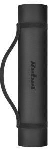 Rebel Active Mata gimnastyczna do ćwiczeń joga, pilates, fitness, 183x61cm, grubość 1cm, materiał TPE, czarna, REBEL ACTIVE 2