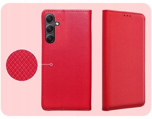 Hello Case Etui z Klapką Do Samsung Galaxy A34 5G (Czerwone, Zamykane, Kabura) Szkło (BNDL3934) 4