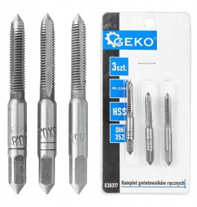 Geko Gwintowniki M5 x 0,8mm (100/200) 2
