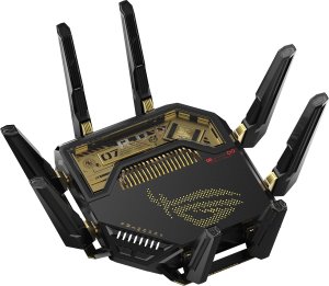 Router Asus ASUS ROG Rapture GT-BE98 router bezprzewodowy 10 Gigabit Ethernet Quad-band (2.4 GHz / 5 GHz-1 / 5 GHz-2 / 6 GHz) Czarny 2