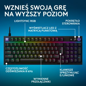 Klawiatura Logitech Logitech G316 X 98 - Black - (US) Intl 2