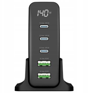 Ładowarka Ansmann ANSMANN DC5140PD 2xUSB-A, 3xUSB-C 140W (1001-0149) 2
