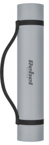 Rebel Active Mata gimnastyczna do ćwiczeń joga, pilates, fitness, 200x90cm, grubość 1cm, materiał TPE, szara, REBEL ACTIVE 2