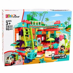 LeanToys Klocki rozkładany kamper 98 el. 5
