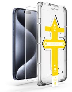 Evelatus Szkło ochronne Apple iPhone 15 Flip Glass Magic Easy Install Box (EVEAPP15FGMBSP) 2
