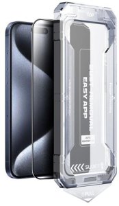 Evelatus Szkło ochronne Apple iPhone 15 Flip Glass Magic Easy Install Box (EVEAPP15FGMBSP) 3