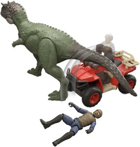 Figurka Mattel Jurassic World - Dinozaur i pojazd terenowy z chwytakiem (JKG91) 5