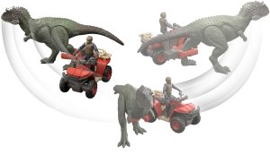 Figurka Mattel Jurassic World - Dinozaur i pojazd terenowy z chwytakiem (JKG91) 6