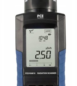 PCE Instruments Geiger counter radiation: Gamma, Alpha, X-ray, Beta, acoustic warning, incl. evaluation software, data logger, optical signal (RAM 10) 3