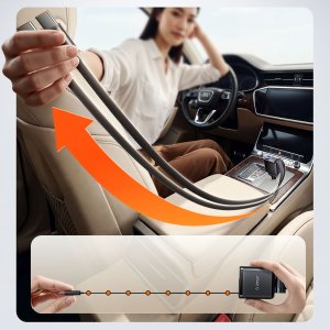 Ładowarka Orico Samochodowa Twin Reach 45W USB-A + USB-C z dwoma zwijanymi kablami USB-C - czarna (6942227174710) 4