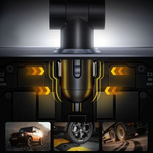 Ładowarka Orico Samochodowa Twin Reach 45W USB-A + USB-C z dwoma zwijanymi kablami USB-C - czarna (6942227174710) 8