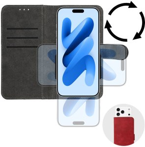 Toptel Kabura Book Common Uniwersalna (Rozmiar L) do Iphone 6 Plus/7 Plus/8 Plus/Xs Max/11 Pro Max/Samsung S20 FE/S21 FE/S10 Plus/A10/A32/A54/Xiaomi 12 Lite/Huawei P30 Pro czerwona 4