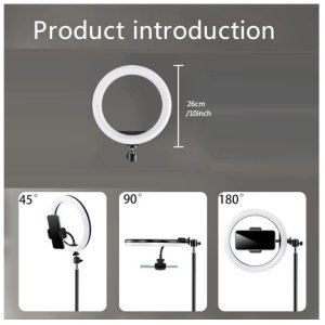 Selfie stick E-LIGHT nūja ST10-5 26cm 8W LED Light Ring with Phone holder + 0.5m Metal Tripod stand + BT remote (Model: ELIG-ST10-05M) 4