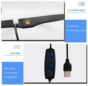 Selfie stick E-LIGHT nūja ST10-5 26cm 8W LED Light Ring with Phone holder + 0.5m Metal Tripod stand + BT remote (Model: ELIG-ST10-05M) 5