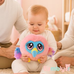 Skleplolki BAMBLY Wibrujący miś pluszowy pluszak maskotka przytulanka różowy flaming 6