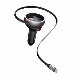 Ładowarka Mcdodo Mocna szybka ładowarka samochodowa 3X USB USB-C PD 80W LED kabel 1M 11
