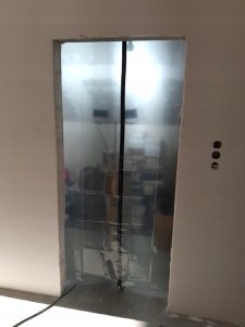 ExtraLink Drzwi przeciwpyłowe remontowe, kurtyna przeciwkurzowa, 220x110, prosta (AG20966 220X110 PROSTA) 3