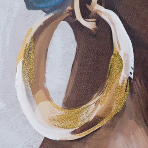 Eurofirany Obraz Afrykańka w turbanie 80x120 cm ręcznie malowany 2