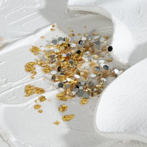 Eurofirany Obraz białe kwiaty 102x102 kremowo-złoty w ramie 3D 2