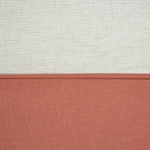 Eurofirany Pościel bawełniana NOVA 140x200 + 70x90 cm biała ceglasta 4