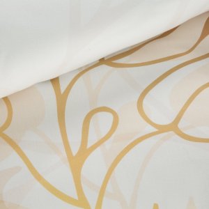 Eurofirany Pościel makosatynowa BLANCA 140x200 + 70x90 biała delikatne liście 4