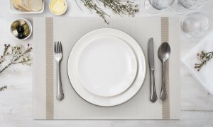 Home Styling Collection Podkładka na stół RUBY 30x45 cm biała komplet 6 sztuk 3