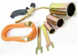 Silver Palnik gazowy z wężem do papy dachowej 3 dysze SilverTools AB0065 3