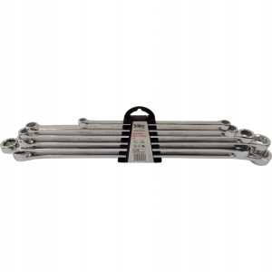 Falontech Klucze oczkowe proste długie SilverTools 6 szt. 8-24 mm do napinaczy 2