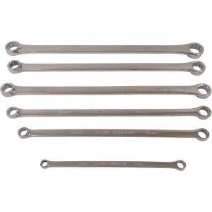 Falontech Klucze oczkowe proste długie SilverTools 6 szt. 8-24 mm do napinaczy 4